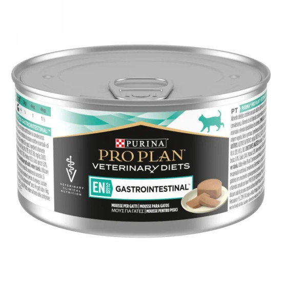 Purina Pro Plan Veterinary Diets EN Gastrointestinal – Hrană Umedă pentru Pisici cu Tulburări Digestive – 195 g